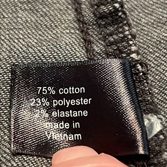 Lane Bryant Jeans Jacket Blackβwithh raw edges 16 - Picture 10 of 10